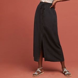 Cloth and Stone buttonfront maxi skirt SIZE L